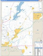 Rogers County Wall Map Basic Style