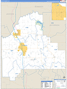 Scott Wall Map Basic Style