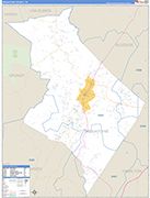 Sequatchie Wall Map Basic Style