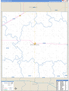 Sheridan County Wall Map Basic Style