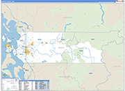 Skagit Wall Map Basic Style