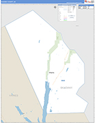 Skagway County Wall Map Basic Style