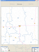 Smith County Wall Map Basic Style