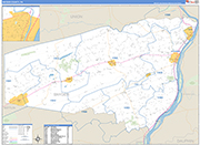 Snyder Wall Map Basic Style