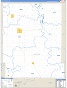 Steele Wall Map Basic Style