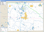 Steuben Wall Map Basic Style