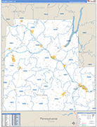 Steuben Wall Map Basic Style