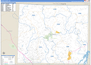Stokes County Wall Map Basic Style