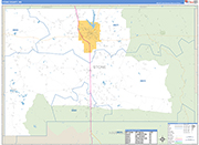 Stone County Wall Map Basic Style