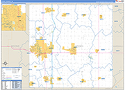 Story County Wall Map Basic Style