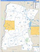 Sullivan Wall Map Basic Style