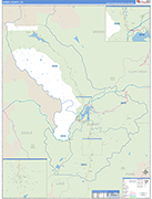 Summit Wall Map Basic Style