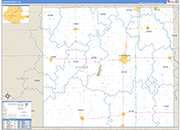 Sumner County Wall Map Basic Style