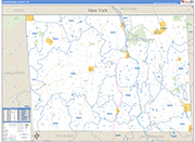 Susquehanna Wall Map Basic Style