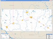 Swift County Wall Map Basic Style