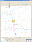 Swisher County Wall Map Basic Style
