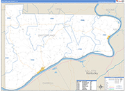 Switzerland Wall Map Basic Style