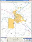 Tippecanoe Wall Map Basic Style