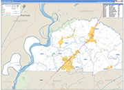 Tipton Wall Map Basic Style