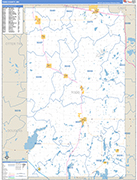 Todd County Wall Map Basic Style