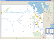 Tooele County Wall Map Basic Style