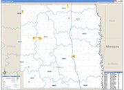 Traill Wall Map Basic Style
