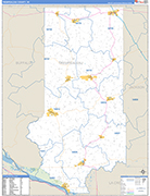 Trempealeau County Wall Map Basic Style