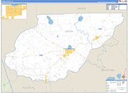 Union County Wall Map Basic Style