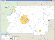 Union County Wall Map Basic Style