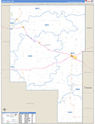 Union County Wall Map Basic Style