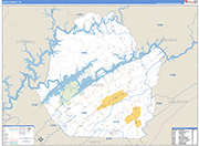 Union Wall Map Basic Style