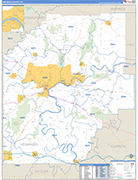 Venango Wall Map Basic Style