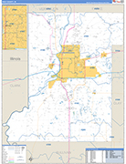 Vigo Wall Map Basic Style