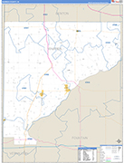 Warren Wall Map Basic Style