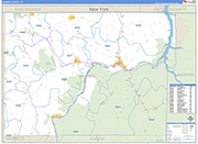 Warren Wall Map Basic Style