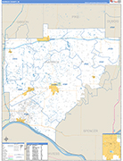 Warrick Wall Map Basic Style
