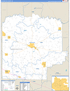 Washington Wall Map Basic Style