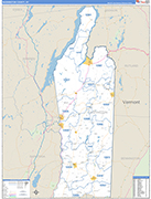 Washington Wall Map Basic Style