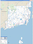 Washington Wall Map Basic Style