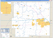Wayne Wall Map Basic Style