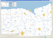 Wayne Wall Map Basic Style