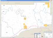 Webster County Wall Map Basic Style