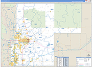 Weld County Wall Map Basic Style