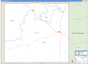 Weston County Wall Map Basic Style