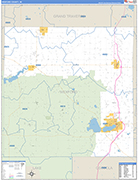 Wexford County Wall Map Basic Style