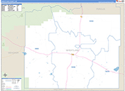 Wheatland County Wall Map Basic Style