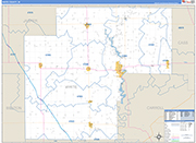 White Wall Map Basic Style