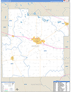 Whitley Wall Map Basic Style