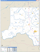 Whitman Wall Map Basic Style