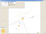 Winkler County Wall Map Basic Style